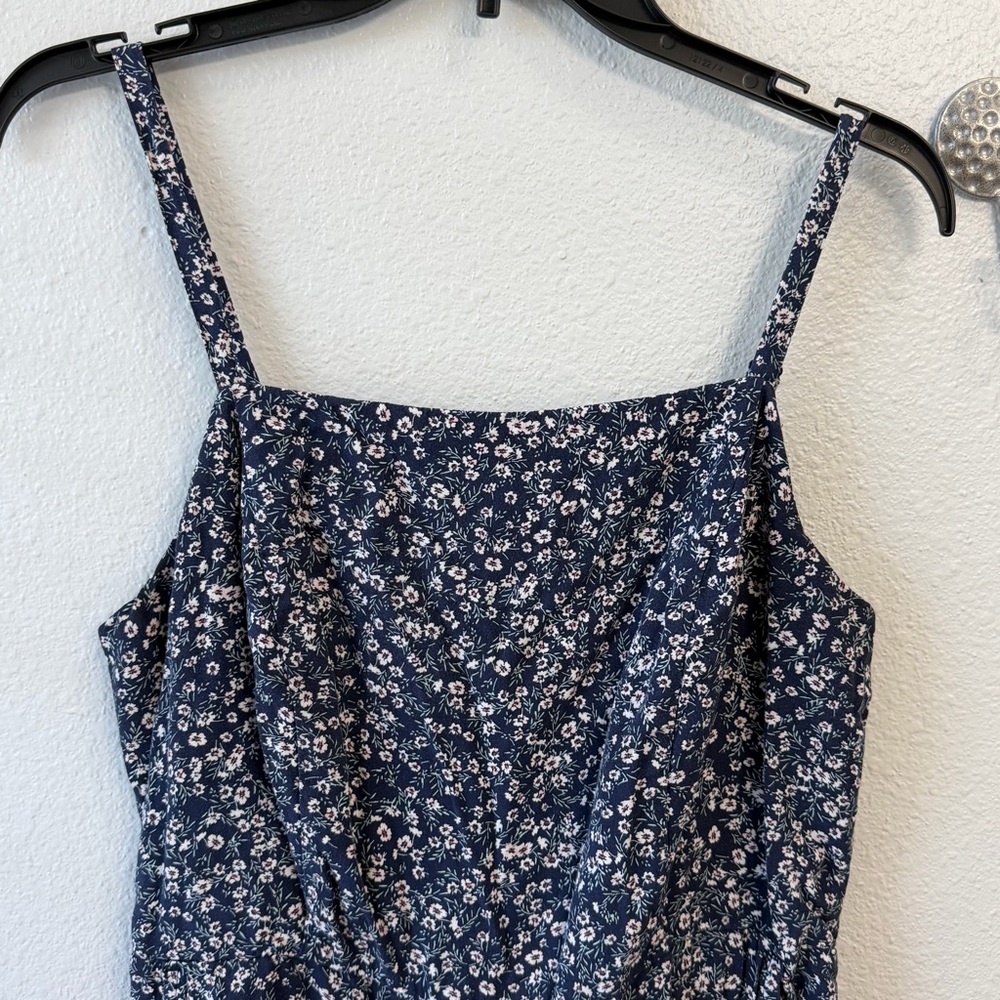 Old Navy Blue Floral Jumpsuit - Picture 3 of 7